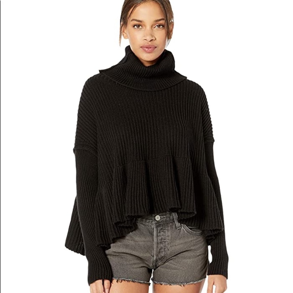 Free People Layercake Oversized Rollneck Sweater